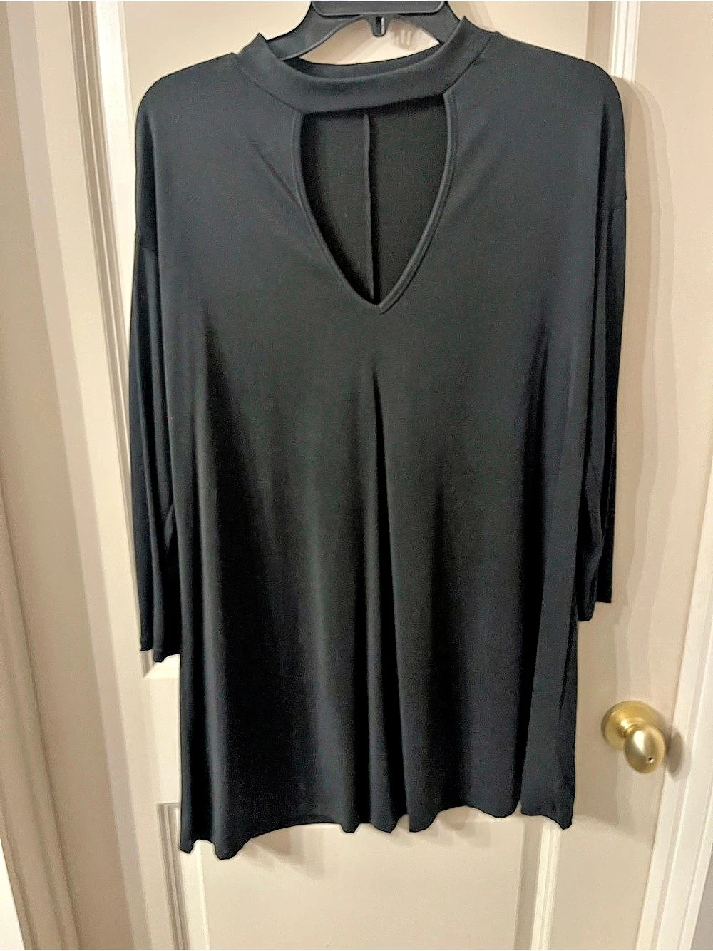 Mikey & Joey Long Sleeve Mini Dress in Black Size Large Like New